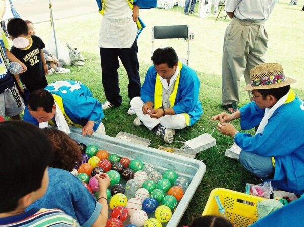 まつやま水道まつり　水風船ブース